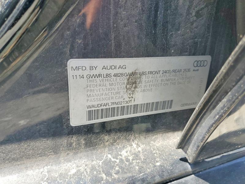 2015 Audi A4 მანქანა იყიდება აუქციონზე, vin: WAUDFAFL7FN021301, აუქციონის ნომერი: 53634736