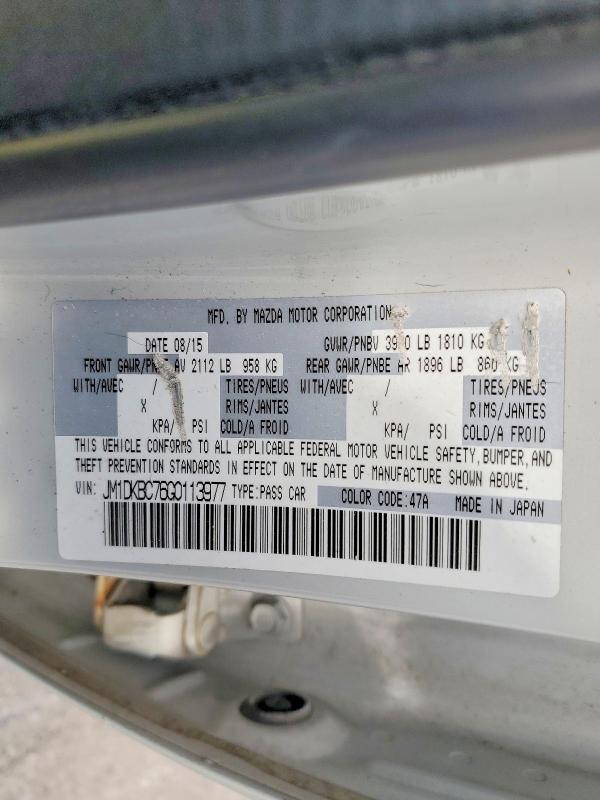 Aukcja sprzedaży 2016 Mazda Cx-3, vin: JM1DKBC76G0113977, numer aukcji: 54593846