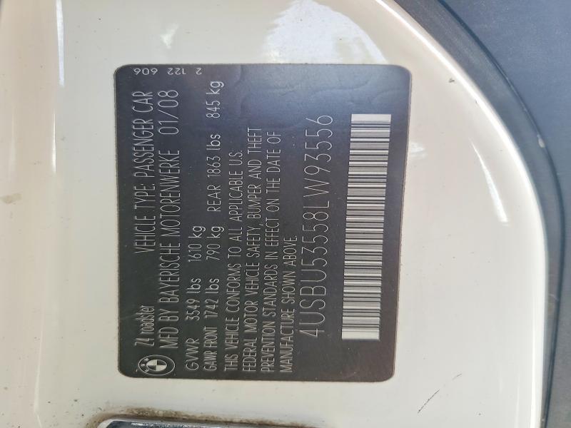 Aukcja sprzedaży 2008 Bmw Z4, vin: 4USBU53558LW93556, numer aukcji: 54920636