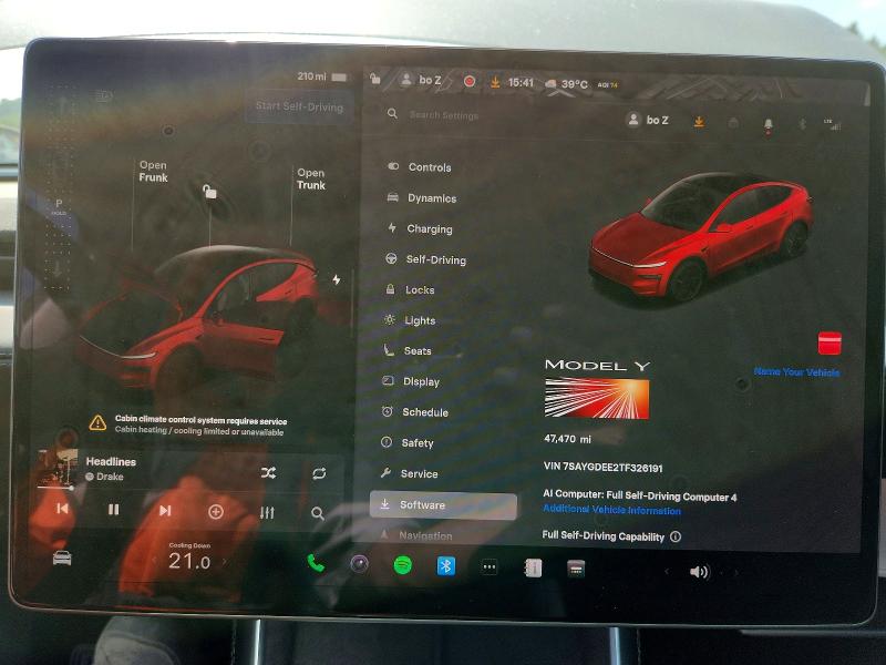 Продажа на аукционе авто 2026 Tesla Model Y, vin: 7SAYGDEE2TF326191, номер лота: 52993246