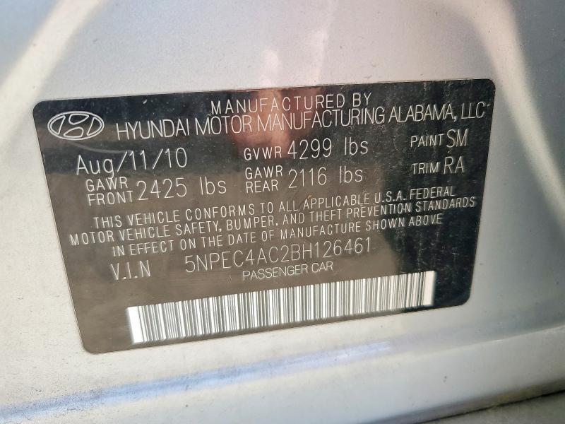 Продажа на аукционе авто 2011 Hyundai Sonata, vin: 5NPEC4AC2BH126461, номер лота: 53319406