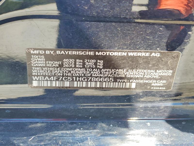 Aukcja sprzedaży 2017 Bmw 430i, vin: WBA4F7C51HG786665, numer aukcji: 54606816