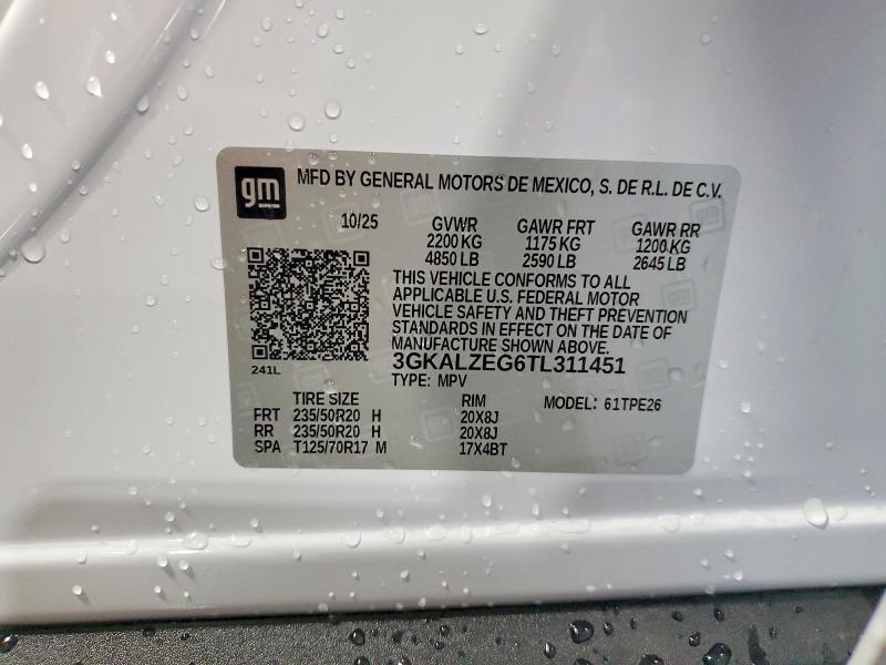 Aukcja sprzedaży 2026 Gmc Terrain, vin: 3GKALZEG6TL311451, numer aukcji: 53992216