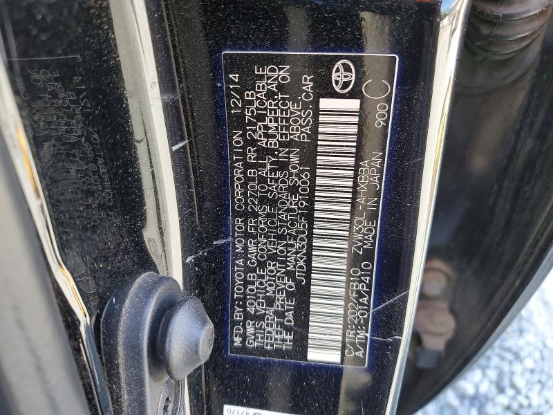 Продажа на аукционе авто 2015 Toyota Prius, vin: JTDKN3DU5F1910061, номер лота: 52180406
