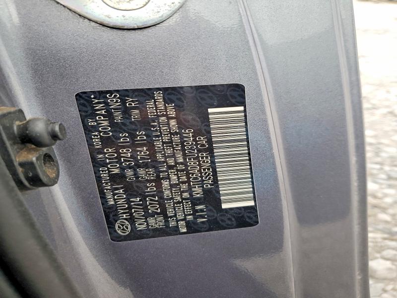 54861016 :رقم المزاد ، KMHTC6AD8FU239446 vin ، 2015 Hyundai Veloster مزاد بيع