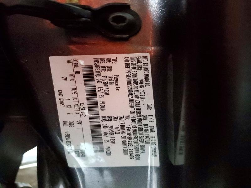 54291216 :رقم المزاد ، 1FADP3K22EL213489 vin ، 2014 Ford Focus مزاد بيع
