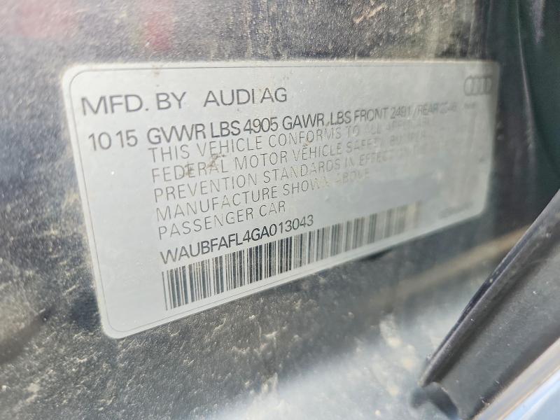 53264786 :رقم المزاد ، WAUBFAFL4GA013043 vin ، 2016 Audi A4 مزاد بيع