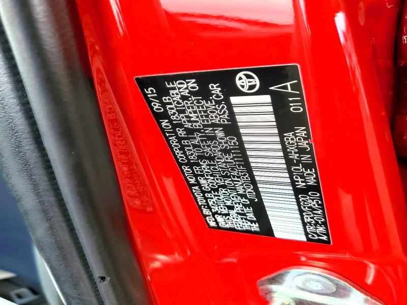 52275716 :رقم المزاد ، JTDKDTB31F1111150 vin ، 2015 Toyota Prius مزاد بيع