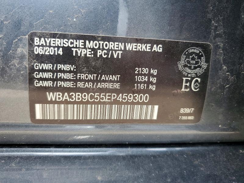 2014 Bmw 335 მანქანა იყიდება აუქციონზე, vin: WBA3B9C55EP459300, აუქციონის ნომერი: 53886656