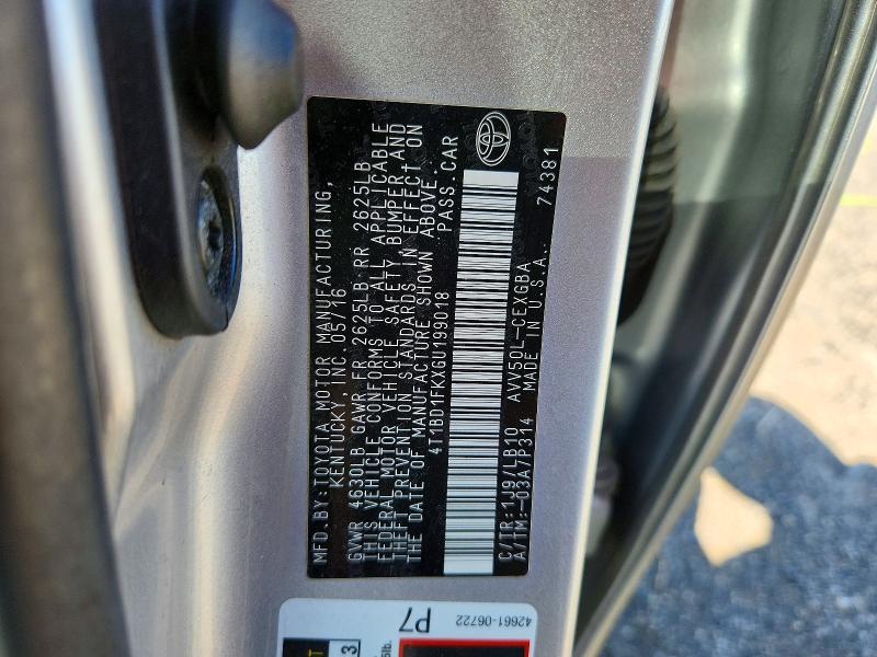 Aukcja sprzedaży 2016 Toyota Camry Hybrid, vin: 4T1BD1FKXGU199018, numer aukcji: 53001176