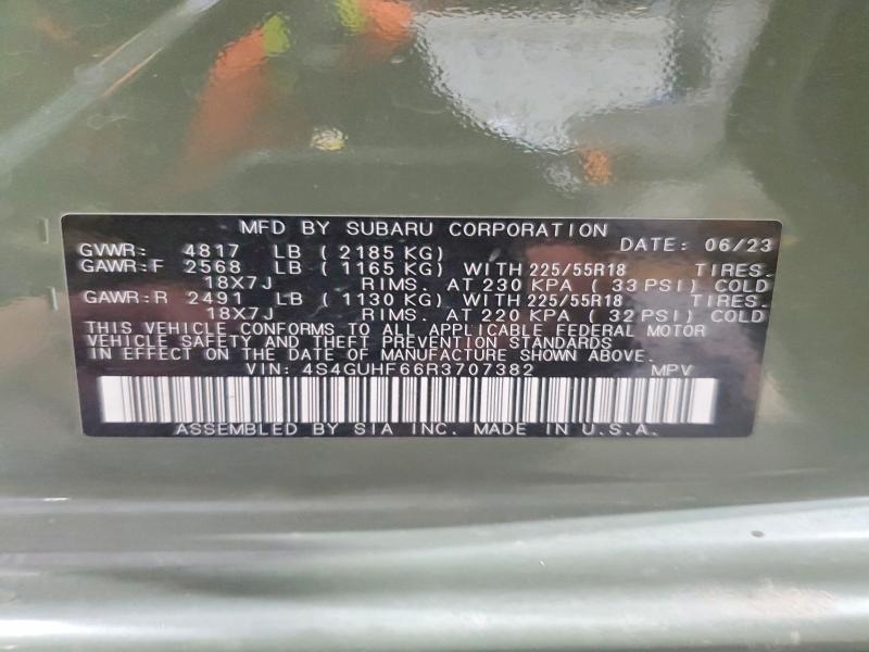 Продажа на аукционе авто 2024 Subaru Crosstrek, vin: 4S4GUHF66R3707382, номер лота: 51907206