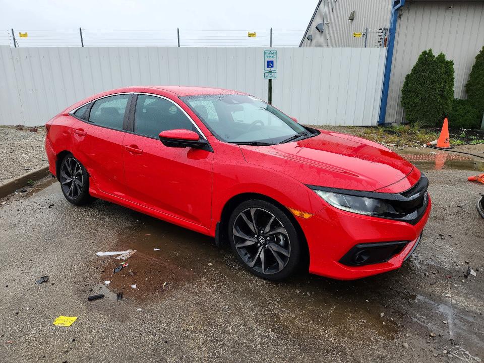 54490166 :رقم المزاد ، 2HGFC2F89KH578298 vin ، 2019 Honda Civic مزاد بيع
