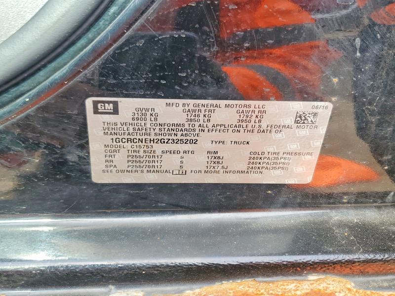 Aukcja sprzedaży 2016 Chevrolet Silverado, vin: 1GCRCNEH2GZ325202, numer aukcji: 53255016