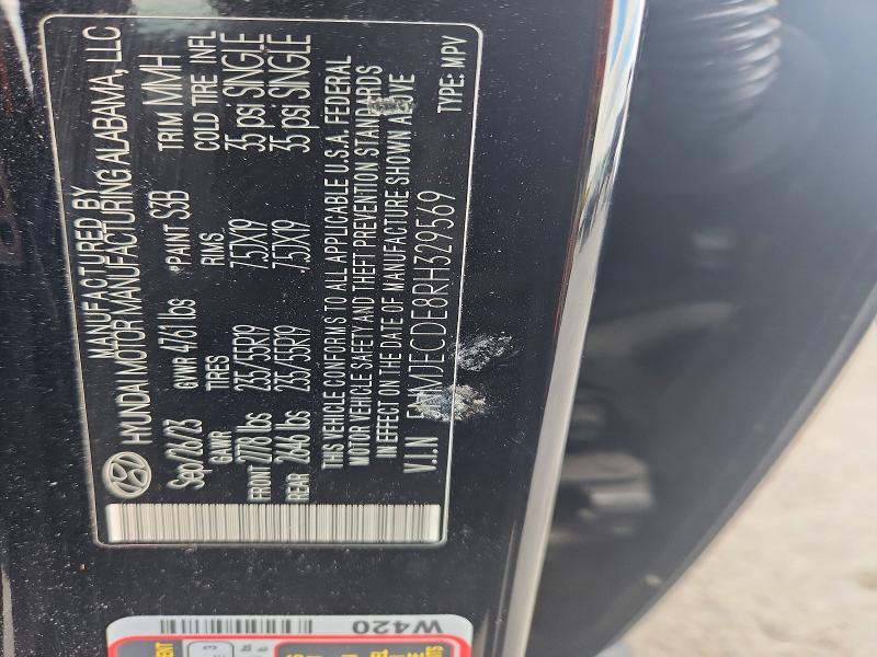 Продажа на аукционе авто 2024 Hyundai Tucson, vin: 5NMJECDE8RH329569, номер лота: 53987266