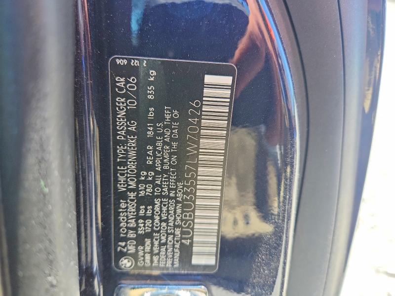 Продаж на аукціоні авто 2007 Bmw Z4, vin: 4USBU33557LW70426, номер лоту: 53802806