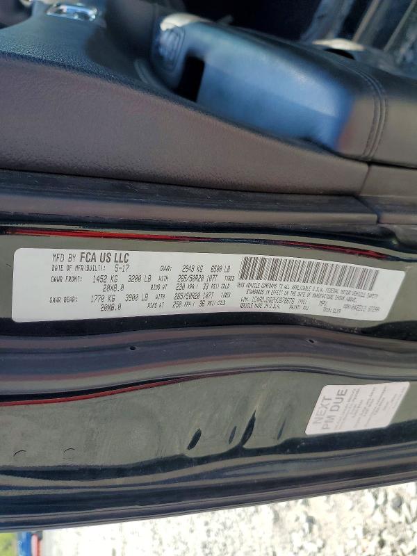 52151306 :رقم المزاد ، 1C4RDJDG2HC878676 vin ، 2017 Dodge Durango مزاد بيع