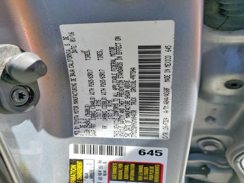 Aukcja sprzedaży 2016 Toyota Tacoma, vin: 3TMDZ5BN9GM004830, numer aukcji: 54304396