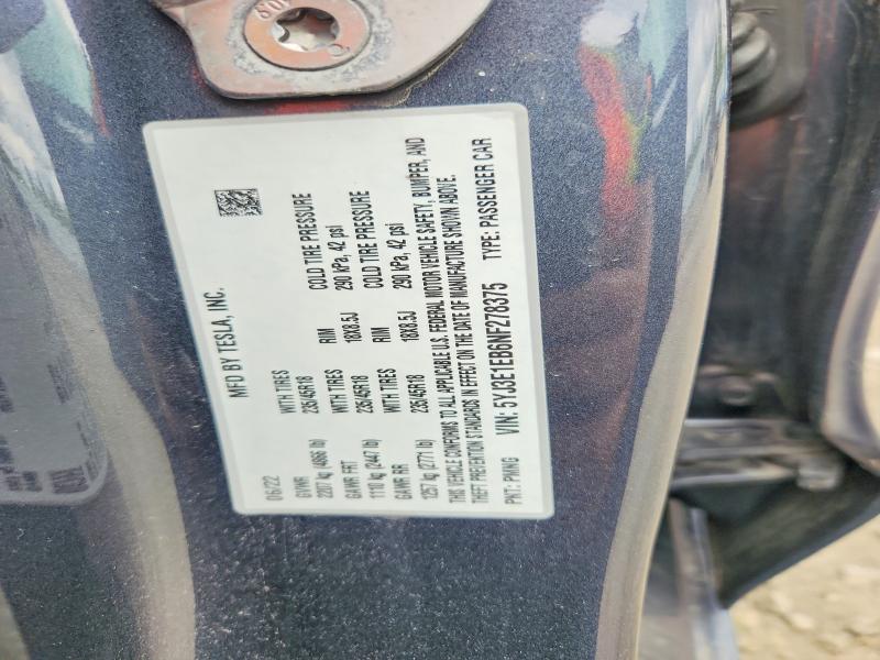 Продаж на аукціоні авто 2022 Tesla Model 3, vin: 5YJ3E1EB6NF278375, номер лоту: 55374626