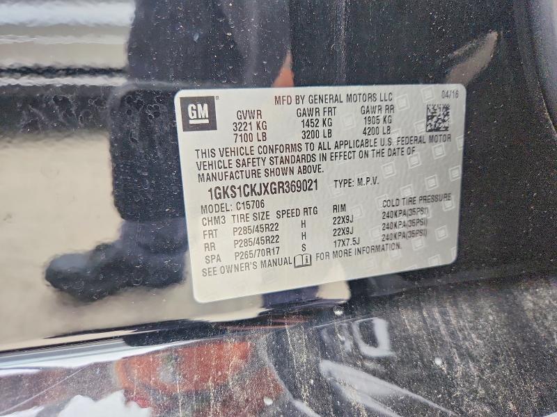 Продажа на аукционе авто 2016 Gmc Yukon, vin: 1GKS1CKJXGR369021, номер лота: 52313916