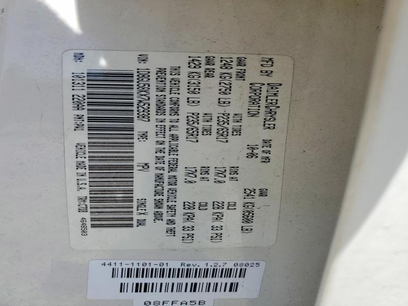 2007 Dodge Nitro მანქანა იყიდება აუქციონზე, vin: 1D8GU58KX7W529387, აუქციონის ნომერი: 53635516