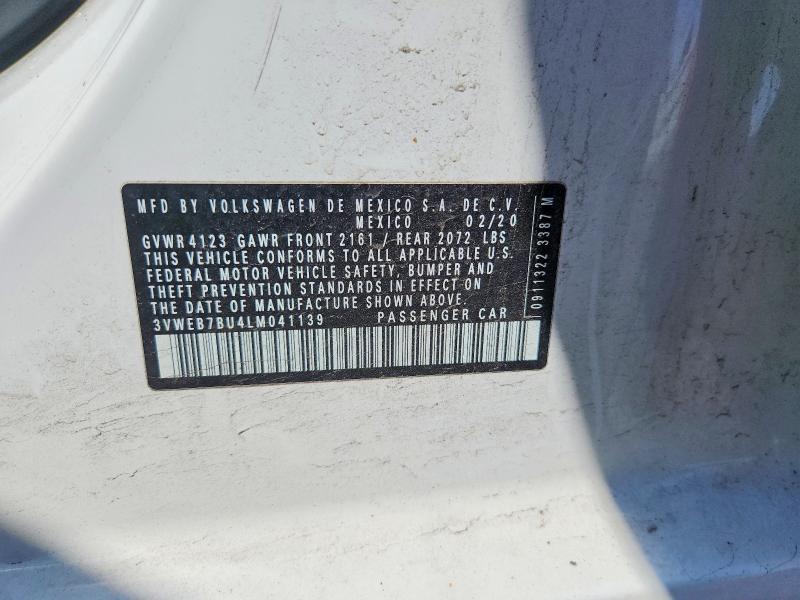 52232126 :رقم المزاد ، 3VWEB7BU4LM041139 vin ، 2020 Volkswagen Jetta مزاد بيع