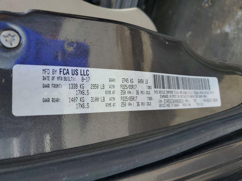 54231196 :رقم المزاد ، 2C4RDGCG6HR869216 vin ، 2017 Dodge Grand Caravan مزاد بيع
