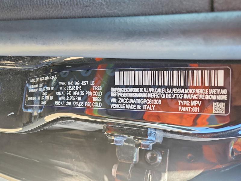 Продажа на аукционе авто 2016 Jeep Renegade, vin: ZACCJAAT8GPC61308, номер лота: 52457626
