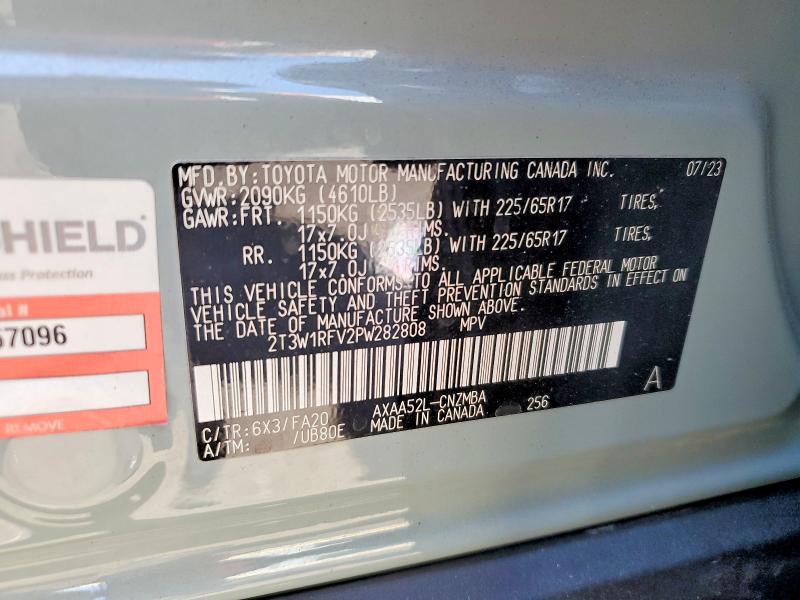 Aukcja sprzedaży 2023 Toyota Rav4, vin: 2T3W1RFV2PW282808, numer aukcji: 55178496