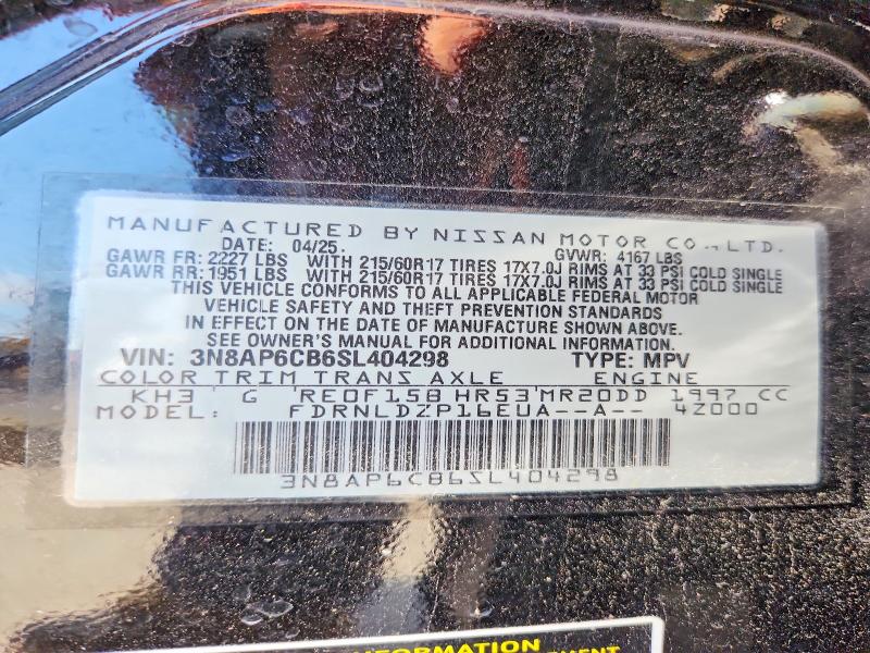 Aukcja sprzedaży 2025 Nissan Kicks, vin: 3N8AP6CB6SL404298, numer aukcji: 53449106