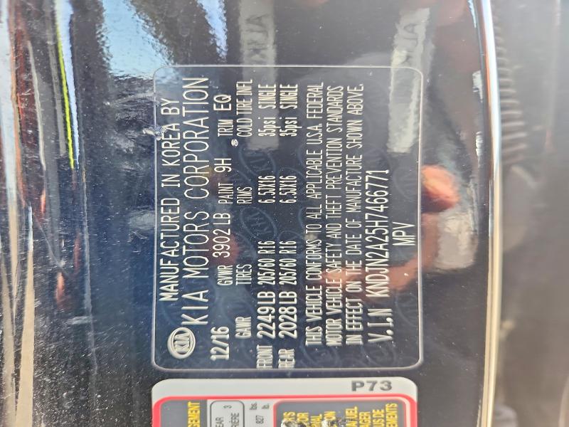 Продаж на аукціоні авто 2017 Kia Soul, vin: KNDJN2A25H7466771, номер лоту: 55459826