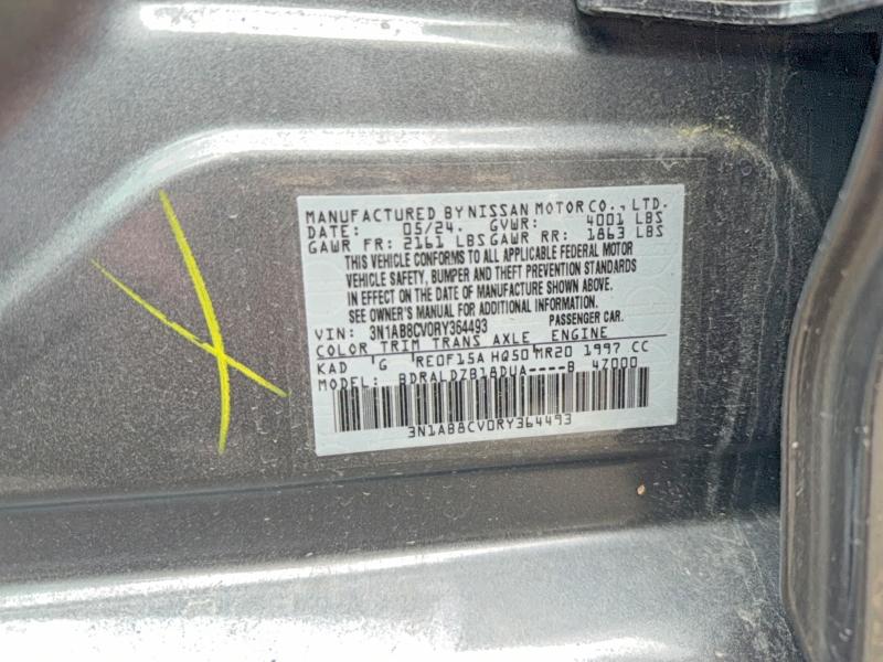 Продажа на аукционе авто 2024 Nissan Sentra, vin: 3N1AB8CV0RY364493, номер лота: 52427926