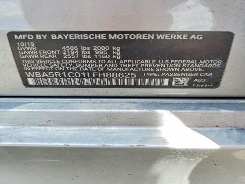 Aukcja sprzedaży 2020 Bmw 330i, vin: WBA5R1C01LFH88625, numer aukcji: 51877166