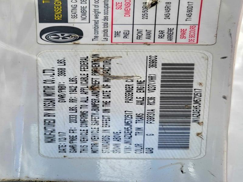 52101516 :رقم المزاد ، JN1AZ4EH5JM572517 vin ، 2018 Nissan 370z مزاد بيع