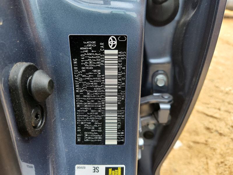 Aukcja sprzedaży 2026 Toyota Corolla, vin: 5YFB4MDE7TP373444, numer aukcji: 54442266
