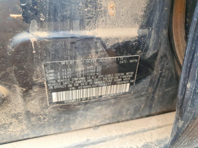 55451706 :رقم المزاد ، 4S3BNAL64F3018749 vin ، 2015 Subaru Legacy مزاد بيع