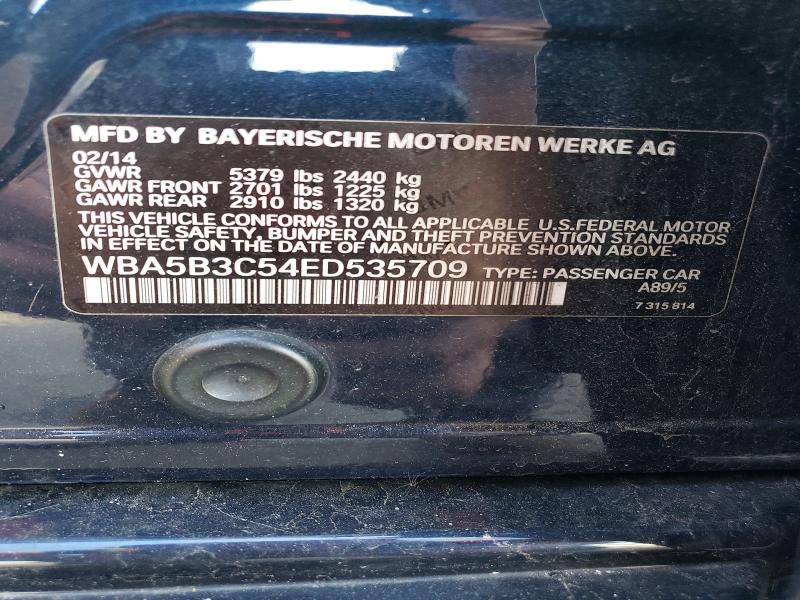 Aukcja sprzedaży 2014 Bmw 535, vin: WBA5B3C54ED535709, numer aukcji: 55148336