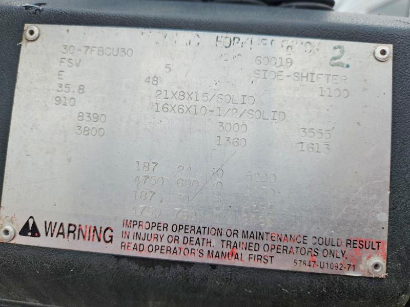 Aukcja sprzedaży 2002 Toyota 5fgc23, vin: FL1PL0T, numer aukcji: 53236976