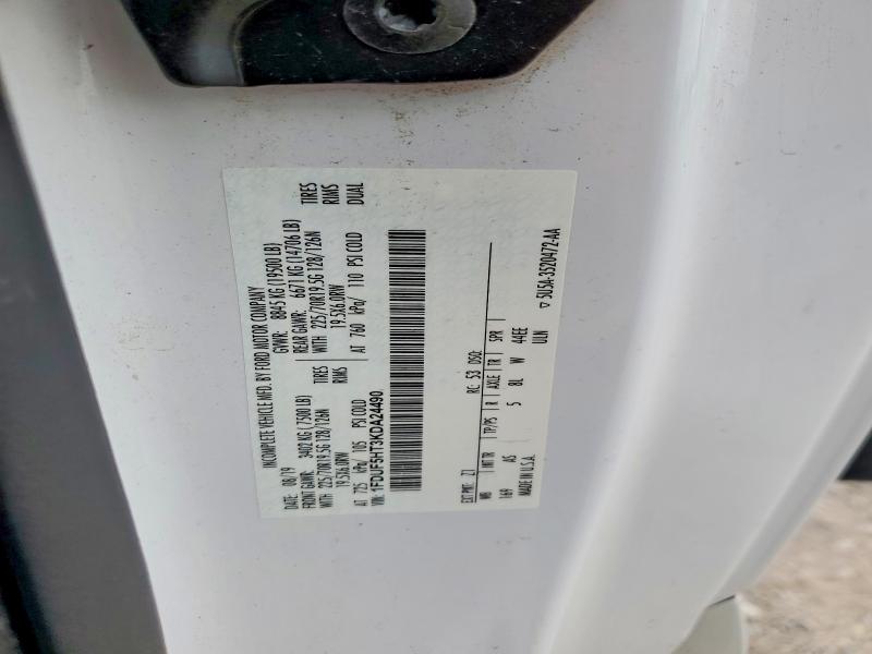 Продаж на аукціоні авто 2019 Ford F550, vin: 1FDUF5HT3KDA24490, номер лоту: 53095166