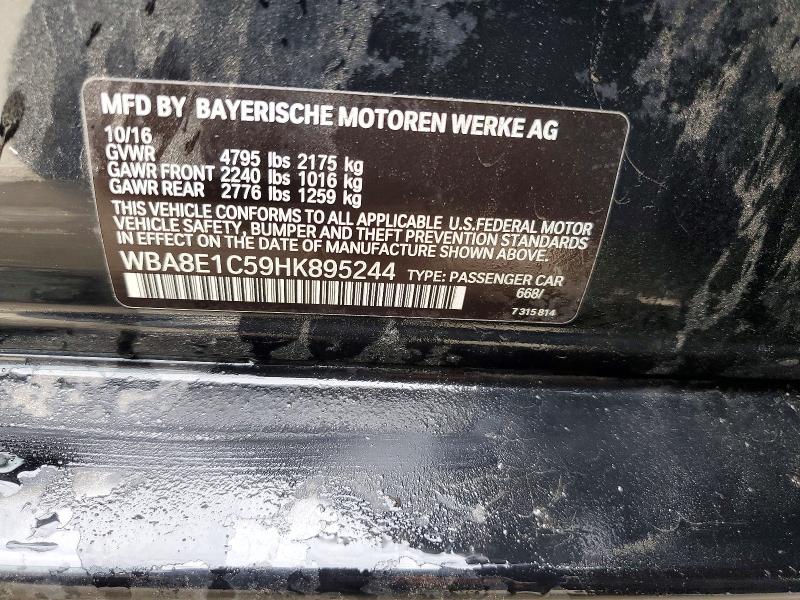 Продажа на аукционе авто 2017 Bmw 330e, vin: WBA8E1C59HK895244, номер лота: 52164676