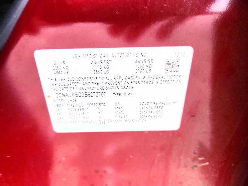 2011 Chevrolet Equinox მანქანა იყიდება აუქციონზე, vin: 2CNALPEC0B6272707, აუქციონის ნომერი: 48121306