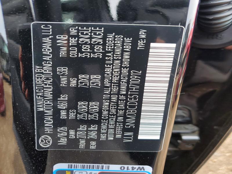 Продаж на аукціоні авто 2026 Hyundai Tucson, vin: 5NMJBCDE5TH710912, номер лоту: 53410556