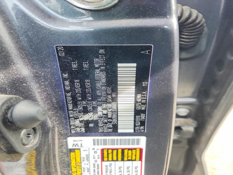 Продаж на аукціоні авто 2020 Toyota Highlander, vin: 5TDHZRBH2LS508889, номер лоту: 54240316