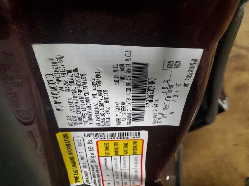 54597546 :رقم المزاد ، 3FA6P0HR9DR381870 vin ، 2013 Ford Fusion مزاد بيع