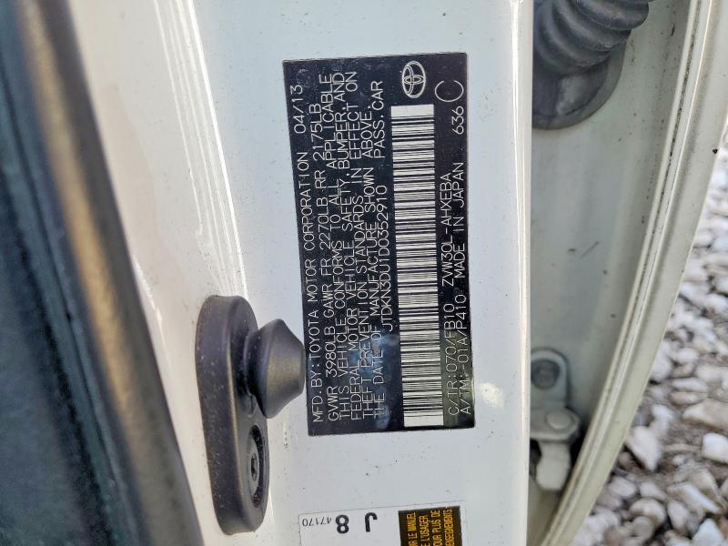 55051256 :رقم المزاد ، JTDKN3DU1D0352910 vin ، 2013 Toyota Prius مزاد بيع