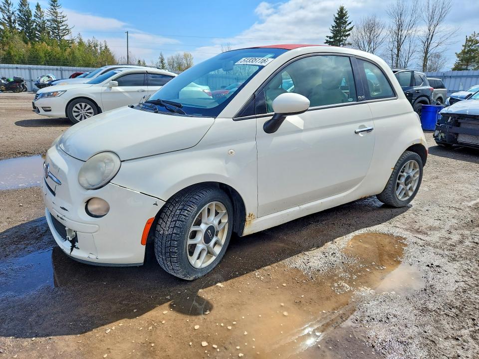 2012 Fiat 500 მანქანა იყიდება აუქციონზე, vin: 3C3CFFDR4CT130849, აუქციონის ნომერი: 51335116