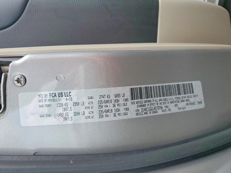 Aukcja sprzedaży 2018 Chrysler Pacifica, vin: 2C4RC1GG2JR273794, numer aukcji: 54898366
