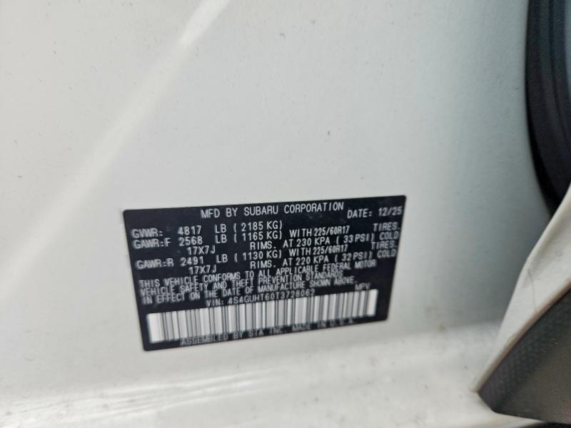 Продаж на аукціоні авто 2026 Subaru Crosstrek, vin: 4S4GUHT60T3728062, номер лоту: 51804716