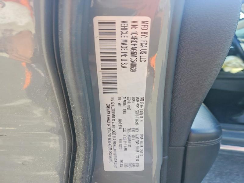 2021 Dodge Durango მანქანა იყიდება აუქციონზე, vin: 1C4RDHAG6MC540639, აუქციონის ნომერი: 49479256