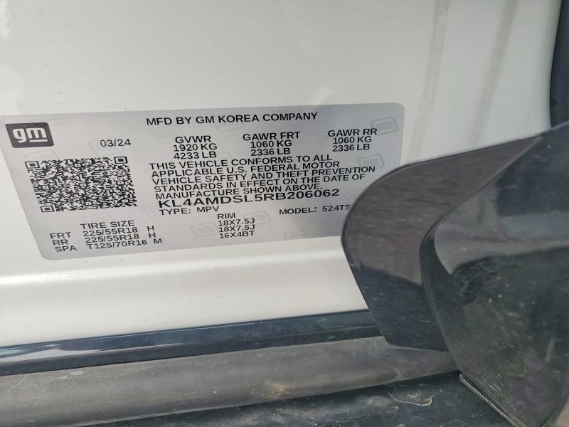 Aukcja sprzedaży 2024 Buick Encore Gx, vin: KL4AMDSL5RB206062, numer aukcji: 54897506