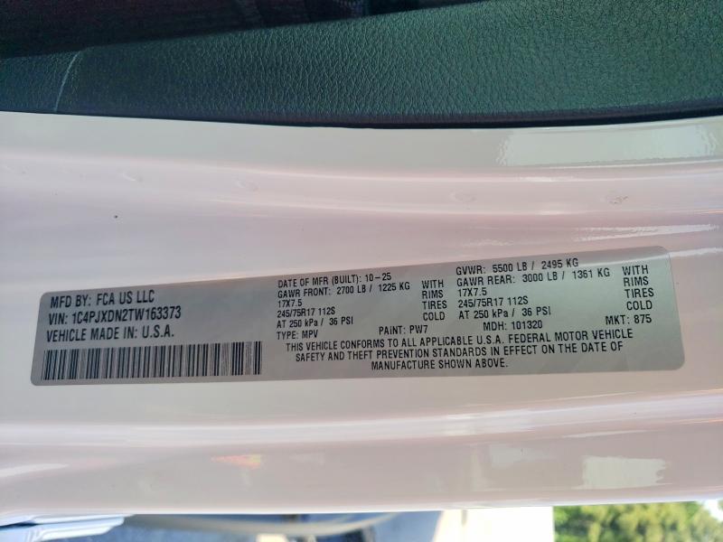 Продаж на аукціоні авто 2026 Jeep Wrangler, vin: 1C4PJXDN2TW163373, номер лоту: 52873656